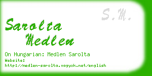 sarolta medlen business card